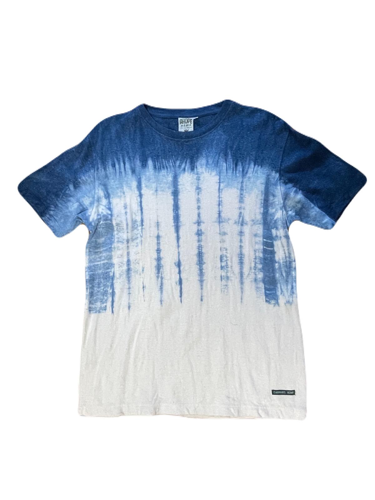藍絞り染めTシャツがれ1枚目の画像