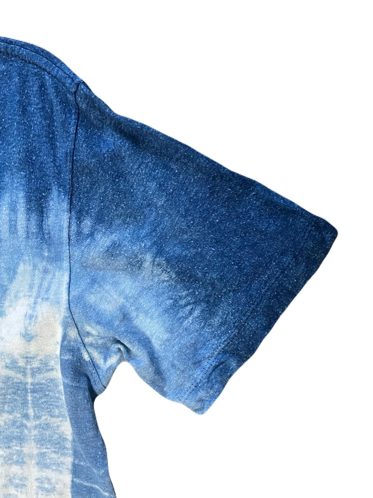 藍絞り染めTシャツがれ | 2枚目