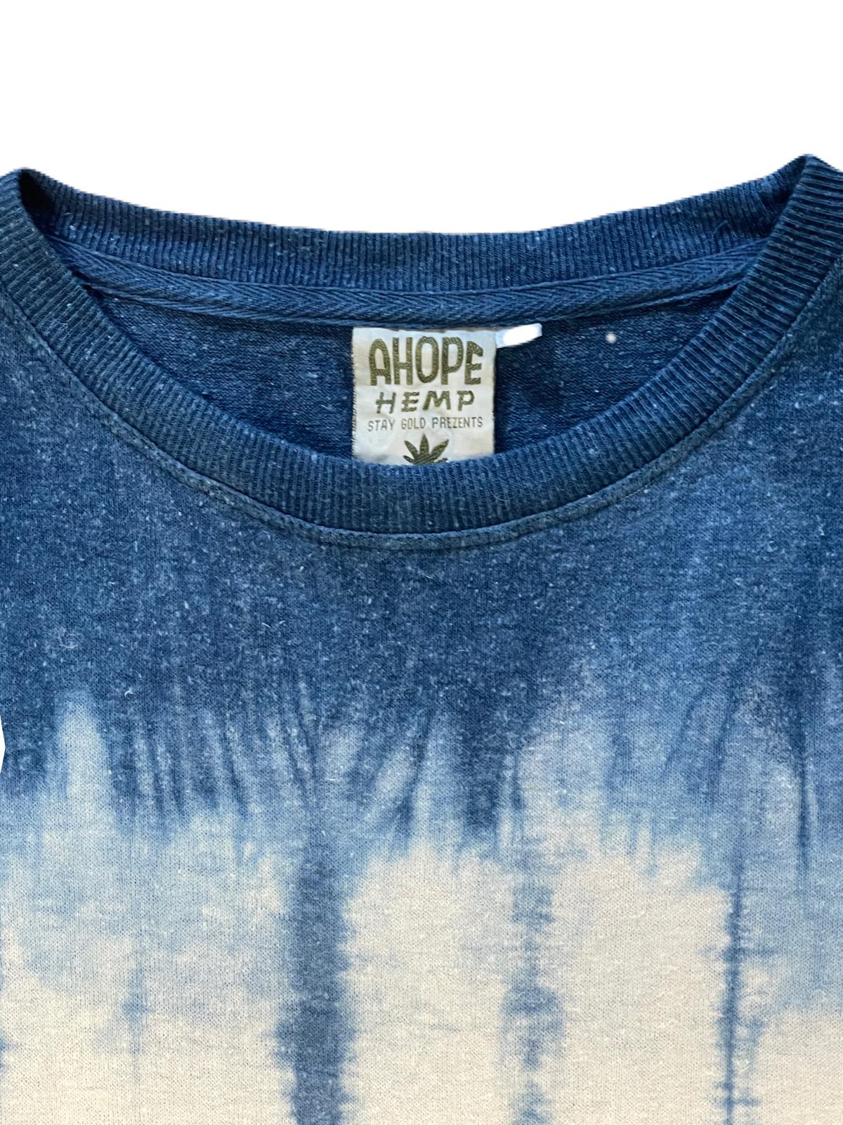 藍絞り染めTシャツがれ | 6枚目